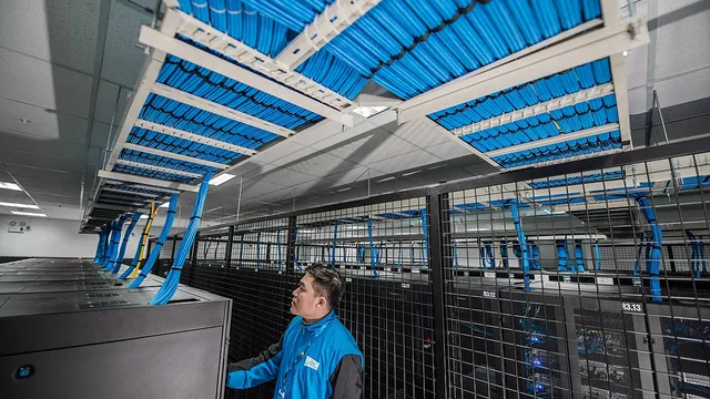 racks aisle — illustration for “Getting your data out in time”